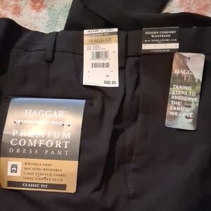 Haggar Innovative Comfort Black Dress Pants